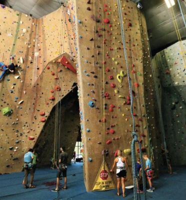 The main climbing area