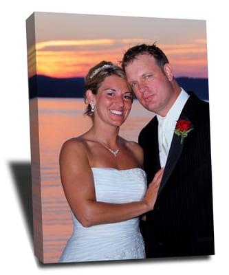 Wedding Photos on Canvas