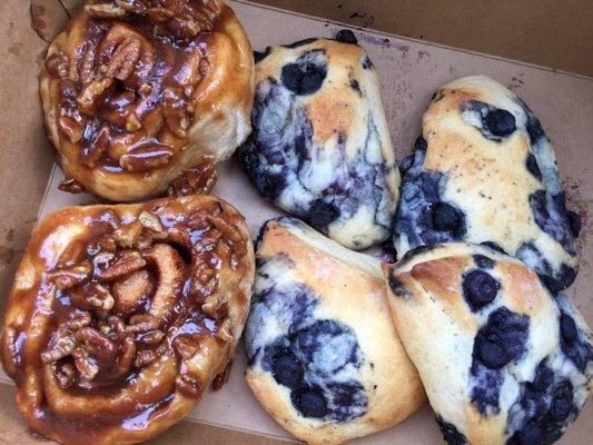 Cinnamon Rolls and Blue Berry Scones!