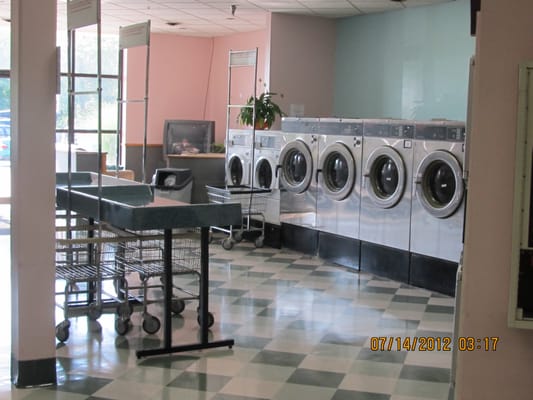 With our large capacity machines you can get all your laundry done at once!