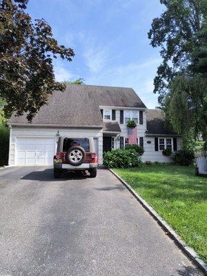 My daughter's roof replacement, with a 30 yr Architecture Asphalt GAF Shingles...