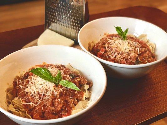 Fresh Tagliatelle and Bolognese