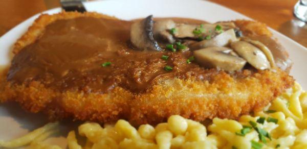 Super crispy pork schnitzel