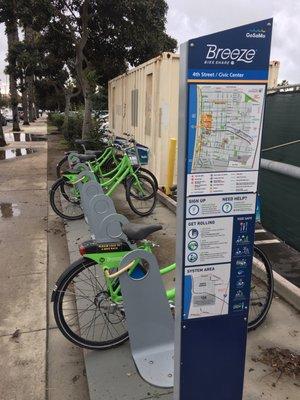 All four bikes at this set of racks are out of power to log in and use. Fail.