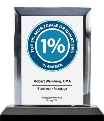 Honored to be a top 1% Mortgage Originator. Thank you to all my clients and referral partners for helping me to achieve this milestone!