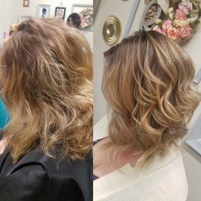 Balayage, cut & style