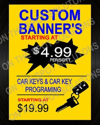 CUSTOM VINYL BANNERS