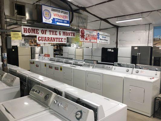 Wide selection of used appliances and new Speed Queen washers and dryers!