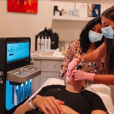 Hydrafacial treatment