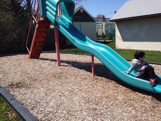 Just an awesome blue slide