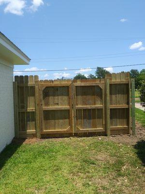 New privacy fence install