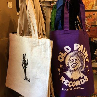 Tote bags designed and printed by Old Paint