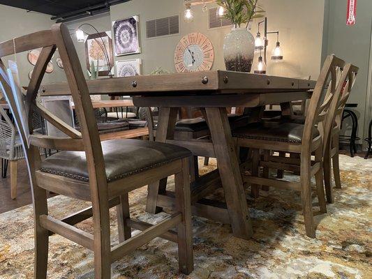 Stop by and check out our dining furniture. We are consistently brining in new merchandise. Great selection and fair pricing!