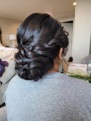 Bride updo