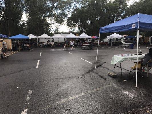 The Wednesday market is very small compared to the Sunday market at City Hall.