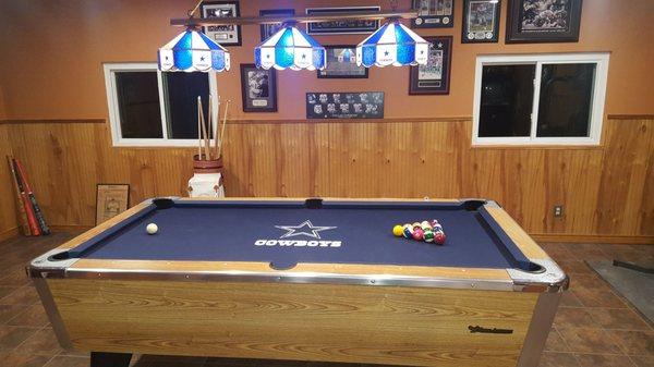 Thank you Somar Billiards for this great pool table and custom felt !!!..