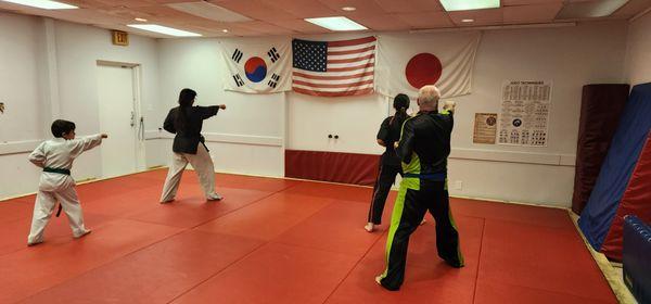 Performing Poomsae.