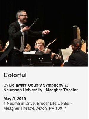 Neumann University -- Delaware County Symphony Event (email announcement)