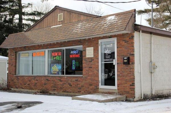 Located at 28 Oneida Street, right next to Pizzaland in Oneonta