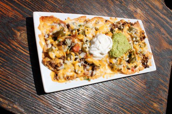 Super Nachos w Ground Beef!