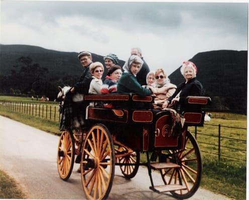 Every year Bridie's hosts a "women's tour" of Ireland or Scotland.  This photo is of my mom's cousins in Killarney c1970.