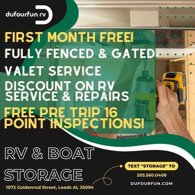 First month free! 
Give us a call before your trip and we will inspect it to make sure your trip goes smoothly!