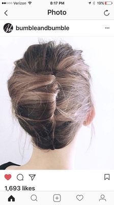 The most classic of all. The French twist