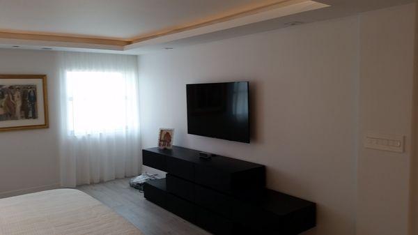 Master Bedroom.  Soffits and Flooring.