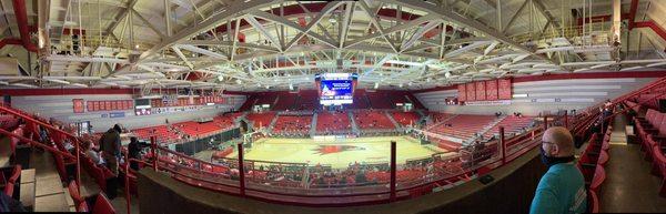 The inside arena at the Show Me Center