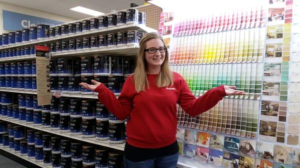 Plainfield True Value offers a large paint selection.  Plainfield, WI (1/29/15)