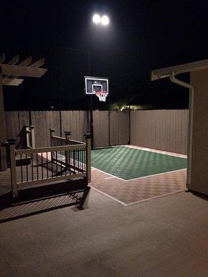 ModuTile Bakyard Basketball Court