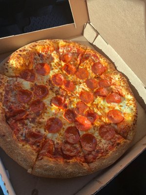 $5.00 pepperoni pizza