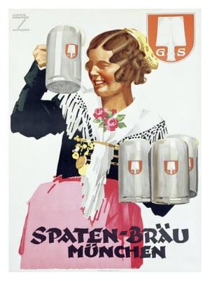 Spaten advertising. Artist Ludwig Hohlwein 1924