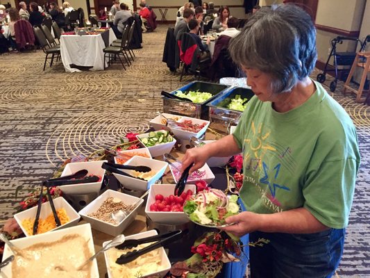 Thanksgiving Day 2017 spread @ Radisson - solid salad bar