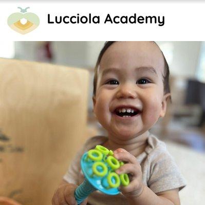 Our son at school.  Lucciola keeps an ongoing diary for your child to keep track of milestones/memories.