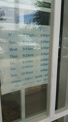 Business hours