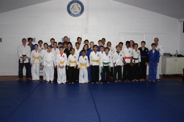 Judo Testers pose after their test.