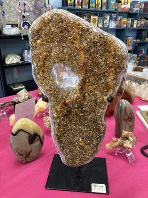 Citrine geode polished $795.