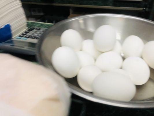 Air dried boil eggs