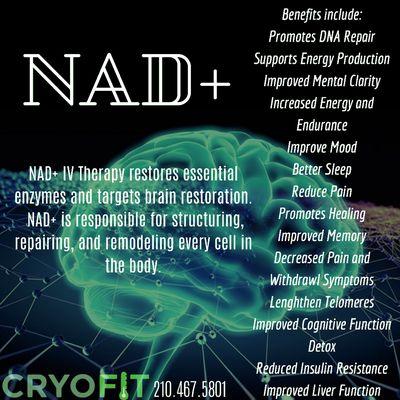 A new hope for Health and Well-being. NAD+ Restoration Therapy at CryoFit TPC