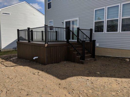 Trex decking with all aluminum railing