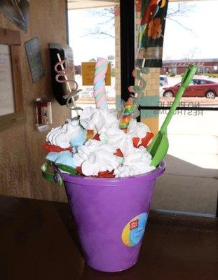 Our Summertime Bucket!!! Large enough to feed a family of four!!