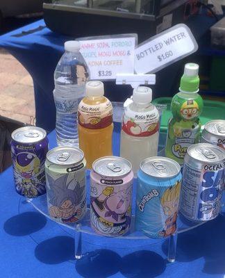 Various Asian drinks