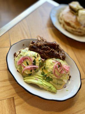 Huevos Benedict with Brisket