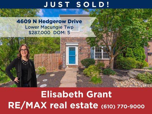 Sold in Lower Macungie!