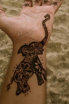 Michaels elephant now found on numerous Henna Tattoo sites across the globe.