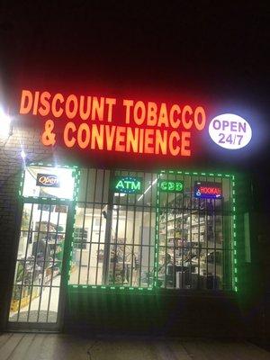 All kinds Tobacco, Cigarettes, Phone accessories, Body oil, ATM inside, Groceries: