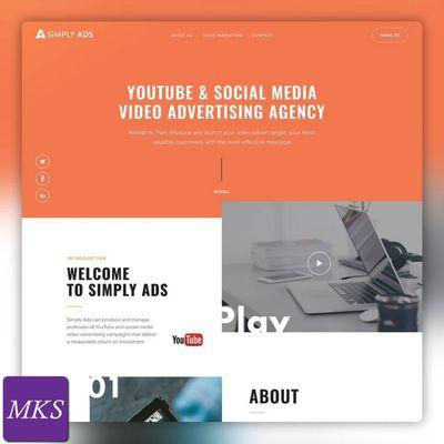 Social media agency! MKS Web Design responsive theme.