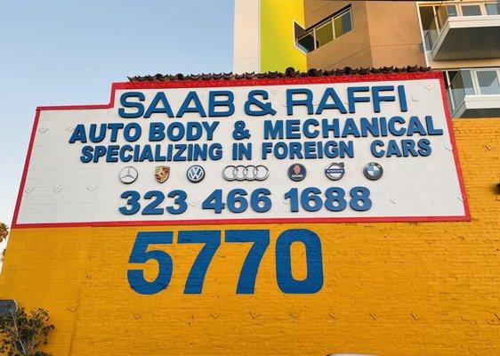 Saab and Raffi's brand new sign