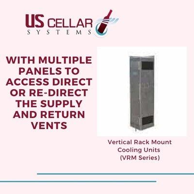 Wine Cellar Refrigeration Systems Vertical Rack Mount Cooling Units (VRM Series)